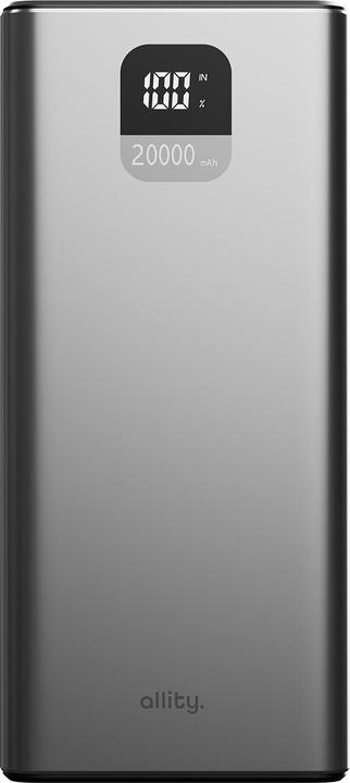 Image du produit Allity power bank APB-100 PD QC 22.5W 20000 mAh gray (20000 mAh, 22.50 W)