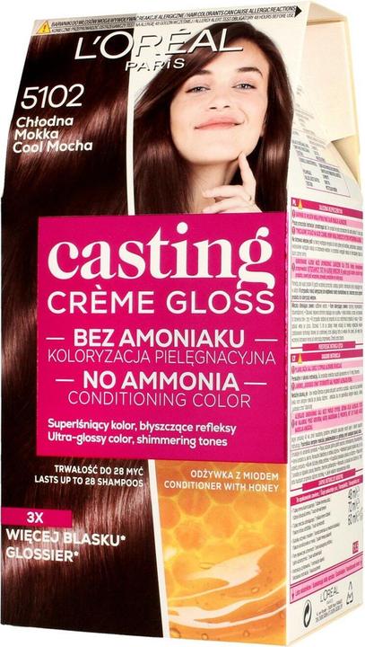 L'Oréal Paris L'Oréal Casting Creme Gloss hair dye 5102 Cool Mocha (5102 Cool Mocha)