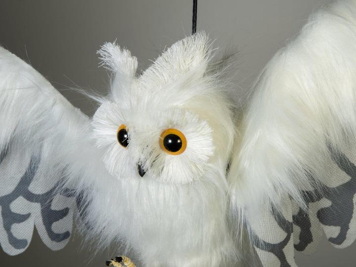 Actual product image Europalms Halloween Snow Owl, animated, 80cm