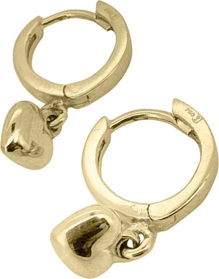 Produktbild JGZ Creolen mit Herz 9 Karat Gelbgold 375 (9 Karat Gold 375)