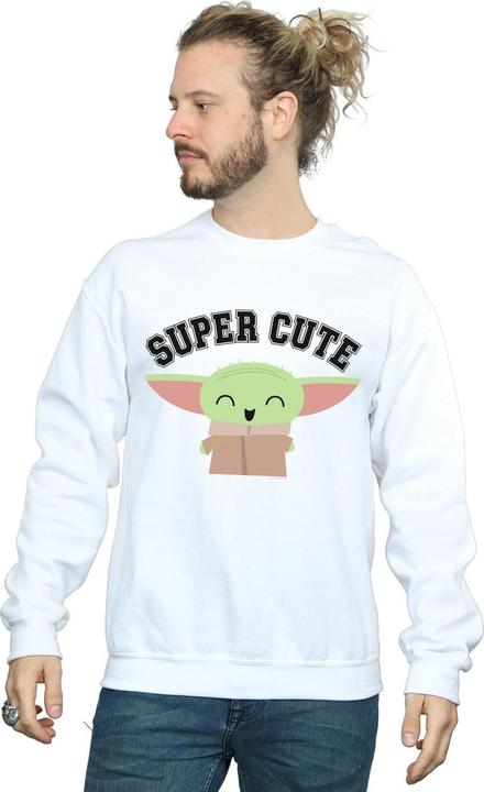 Actual product image Star Wars Mens The Mandalorian Super Cute Sweatshirt (XL)