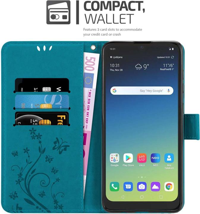 Image du produit Cadorabo Coque pour LG K40S pour Fleur Book (Xiaomi Redmi K40s, K40s)