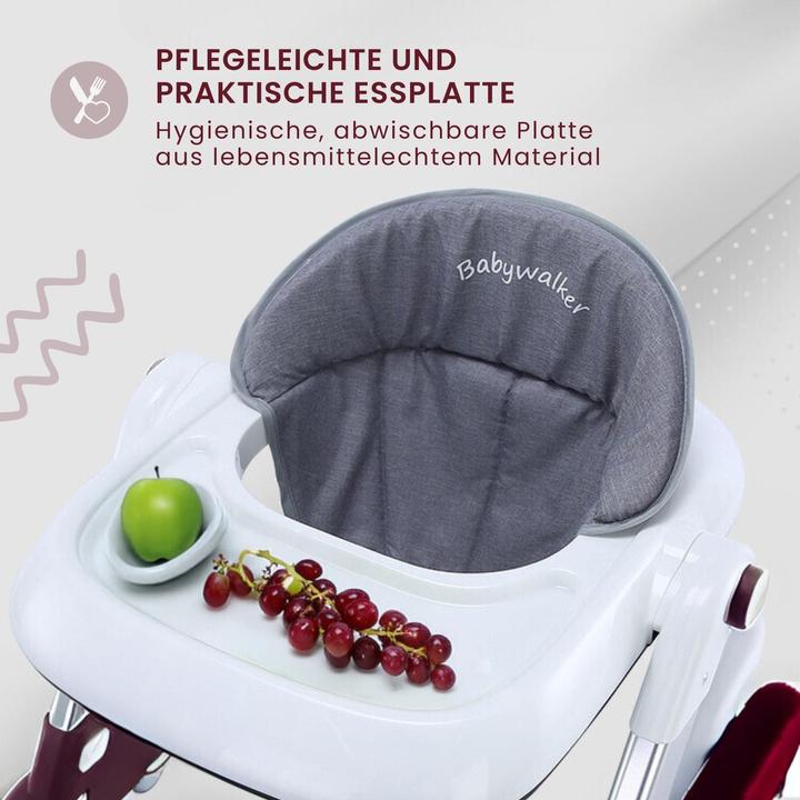 Produktbild Hermex Baby Walker Lauflernwagen Lauflernhilfe Laufwagen Gehfrei Laufhilfe Kleinkinder