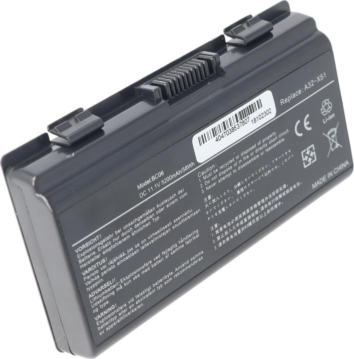 Produktbild ASUS Akku A32-X51 Akku T12, X51H (6 Zellen, 5200 mAh)