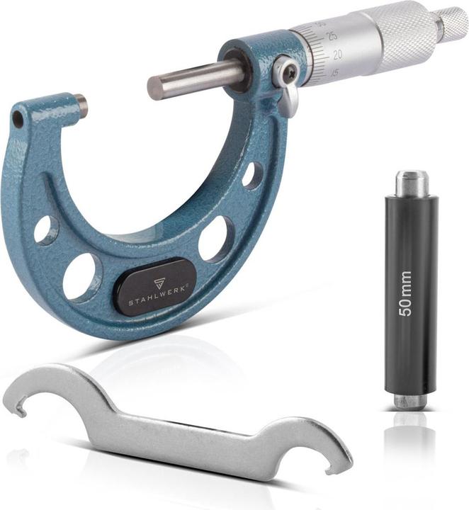 Produktbild Stahlwerk Bügelmessschraube 25-50 mm DIN 863 Mikrometer Messschraube