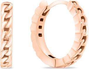Actual product image Brilio Silver - Stylish bronze hoop earrings EA991R