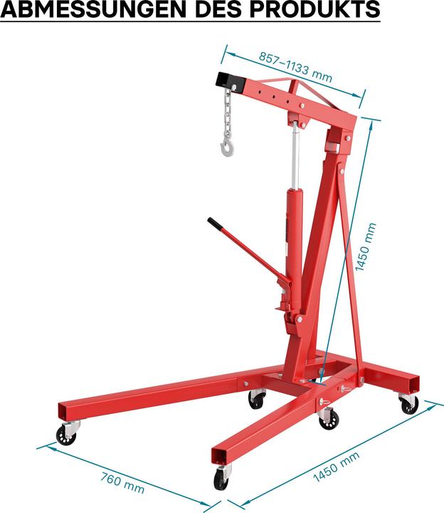 Produktbild Wiltec Werkstattkran