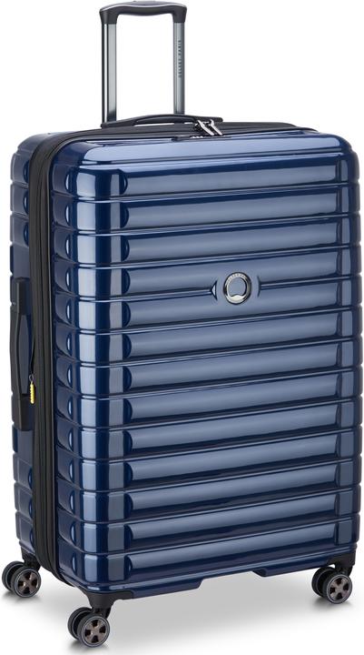 Delsey Shadow 5.0 Expandable 82 cm suitcase, blue