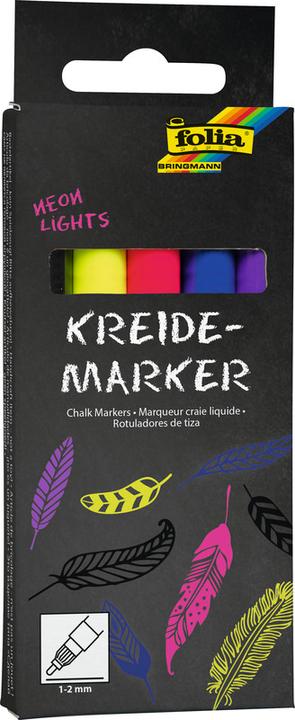 Produktbild Folia Neon Lights (Violett, Pink, Blau, Gelb, Schwarz, 2 mm, 5 x)