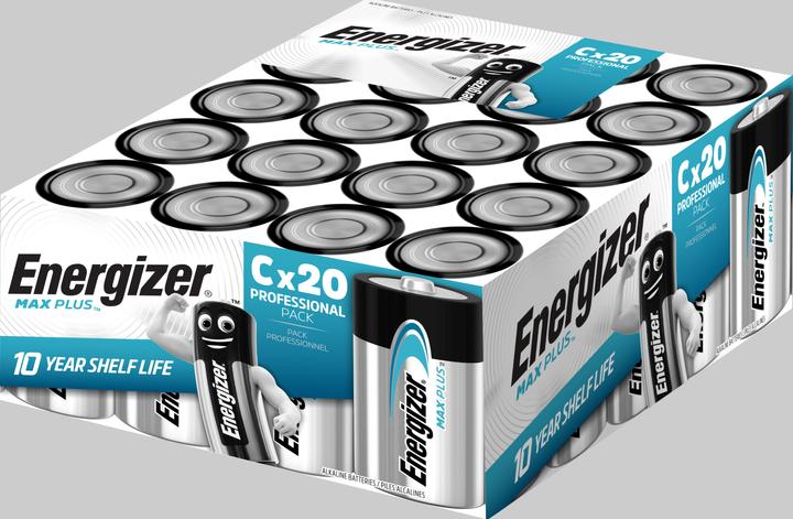 Image du produit Energizer Max Plus C, LR14/E93/AM2/Baby (20 pcs, C, 8000 mAh)