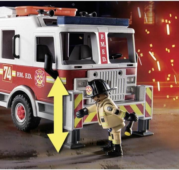 Immagine prodotto Playmobil Veicolo antincendio: scala a torre US (70935, Playmobil Città d'azione)