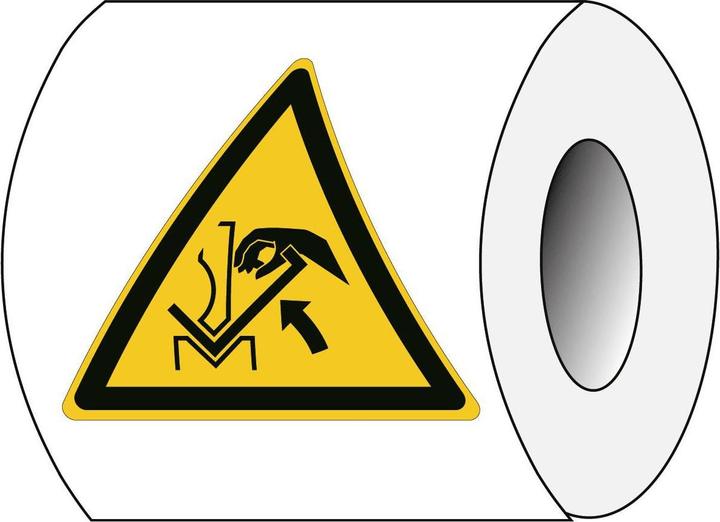 Productafbeelding Brady ISO 7010 PIC W031 B-7541 ISO-veiligheidsetikettering - Waarschuwing voor pletgevaar van handen