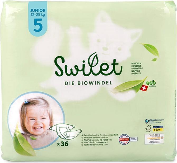 Image du produit Swilet La couche bio (Taille 5, Pack mensuel, 216 pièce(s))