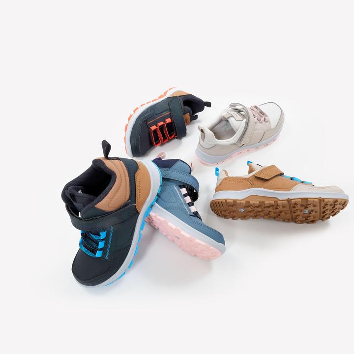 Image du produit Quechua Chaussures de randonnée enfants taille 28-34 mi-hautes à scratch - NH500 bleu (34)