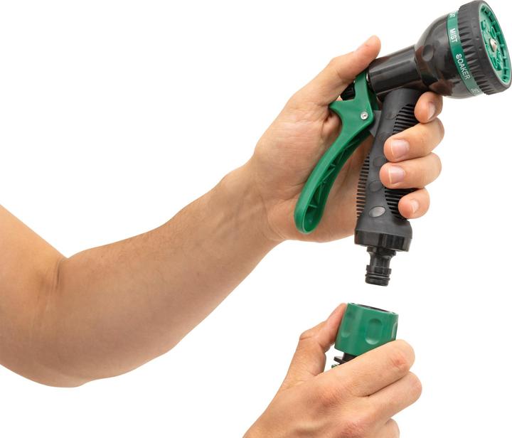 Actual product image Stier Garden hose reel SGS-200 20+2 m with automatic swivelling spray gun (20 m)