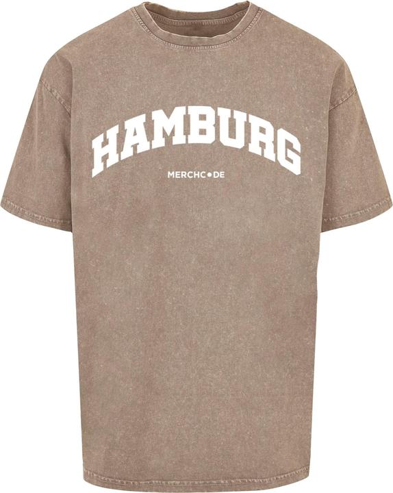 Produktbild Merchcode Hamburg Wording - Acid Washed Oversize Tee - 113015 (S)