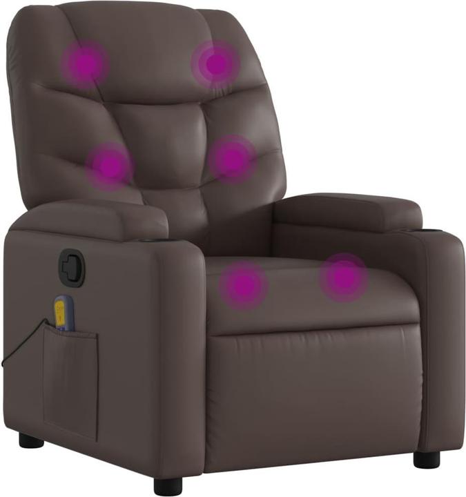 Produktbild VidaXL Massagesessel Braun Kunstleder,Farbe: Braun,Material