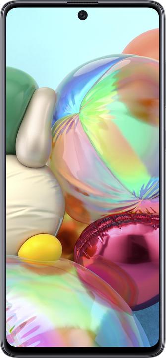 Produktbild Samsung Galaxy A71 EU (128 GB, Prism Crush Silver, 6.70", Dual SIM + SD, 64 Mpx, 4G)