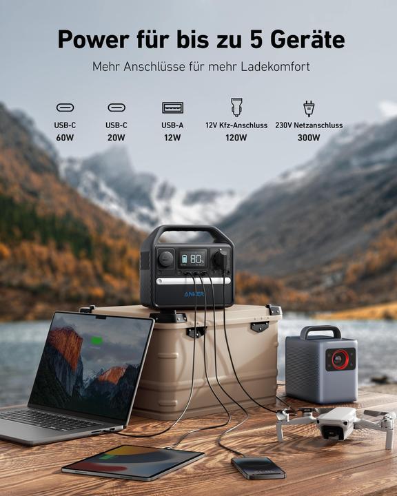 Actual product image Anker 522 (299 Wh, 3.90 kg)