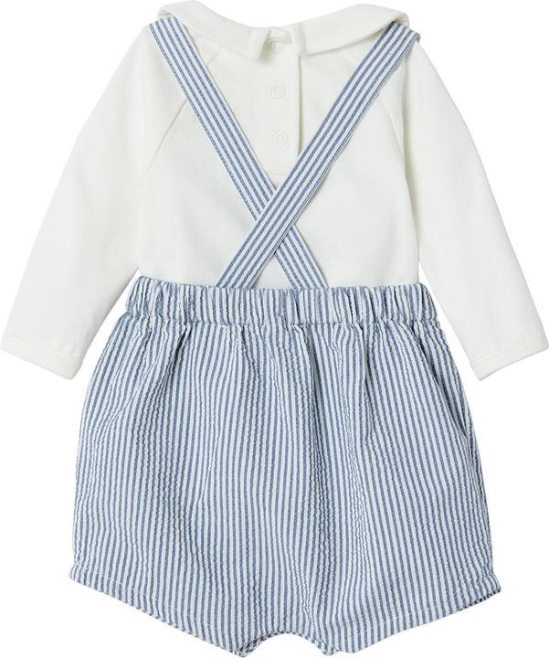 Immagine prodotto Vertbaudet Baby-Set: Body & gestreifte Latzshorts (80)