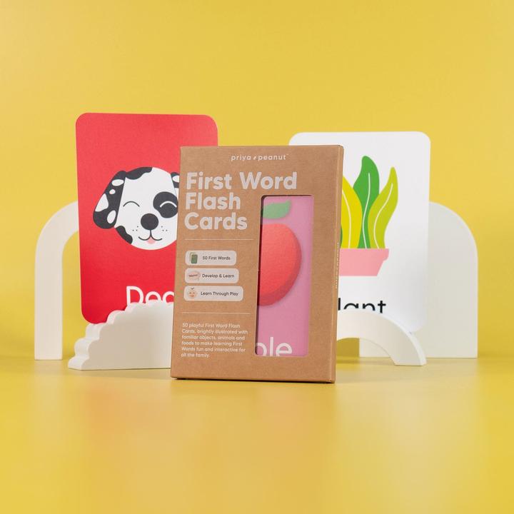 Image du produit Priya & Peanut Cartes flash Premiers Mots – 50 premiers mots pour tout-petits
