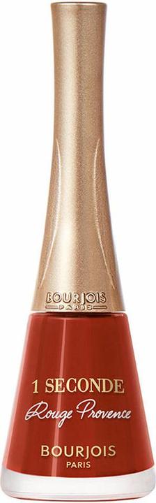Actual product image Bourjois French Riviera Collection 1 Seconde Nail Polish 54 Rouge Provence 9ml (Nº 54 Rouge provence, Colour paint)