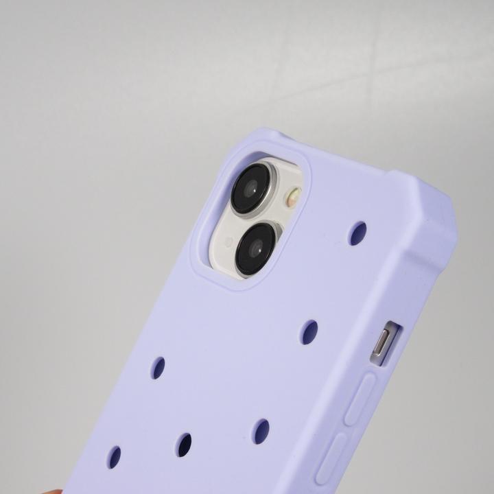 Actual product image PhoneLook Cover Thick silicone cover with holes for stick-on stickers Light blue (Apple iPhone 15)
