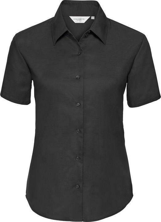 Russell Collection Easy Care Oxford Bluse Kurzarm
