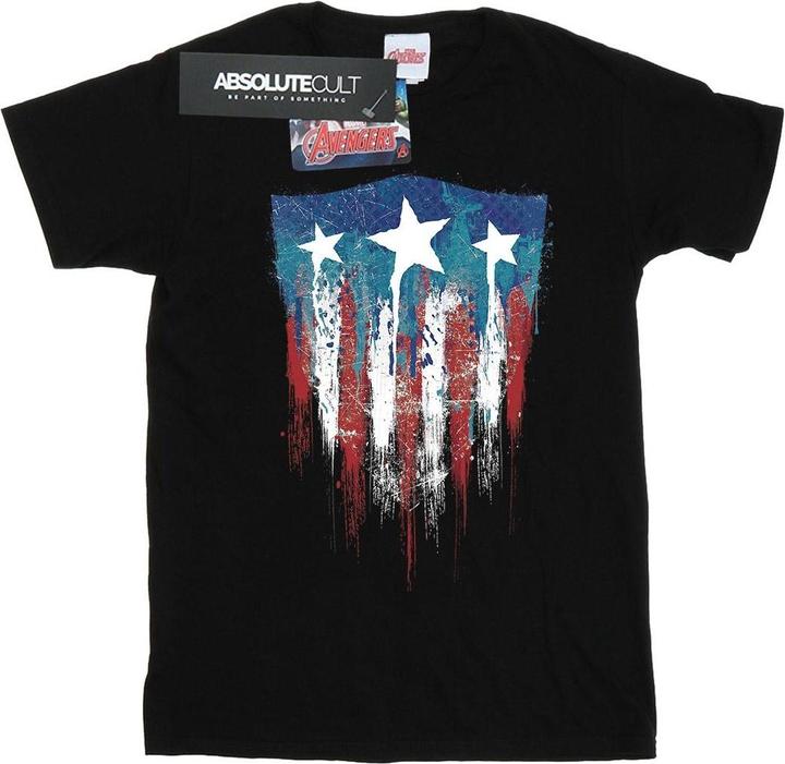 Captain America Flagge Schild TShirt
