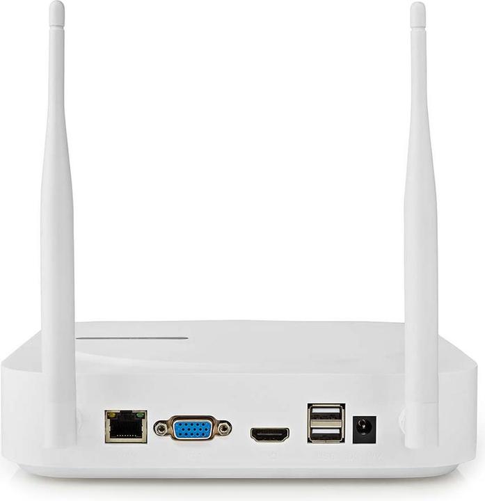 Produktbild Nedis SmartLife Drahtloses Kamerasystem 2X Kamera Full HD mit Nachtsicht, IP65, SLNVR201CWT (1920 x 1080 Pixels)