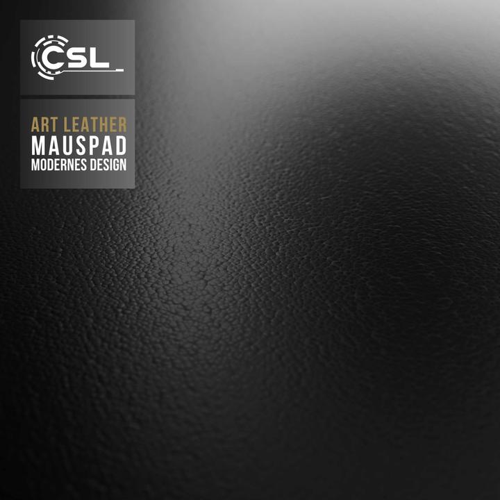 Produktbild CSL Mauspad, Mausmatte XXL, Elegante Leder Optik, Schreibtischunterlage 900 x 400 mm, schwarz (XXL)