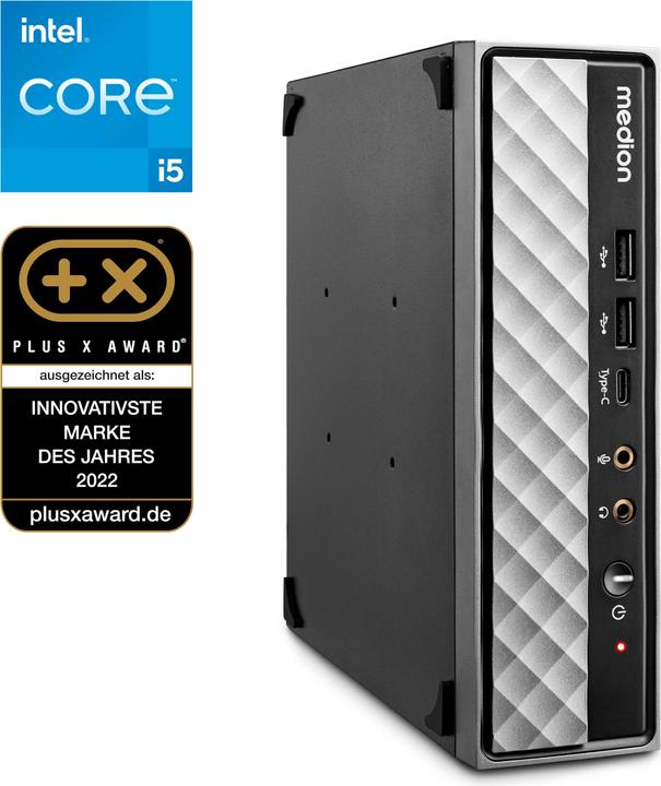 Produktbild Medion Akoya S20 Slim MD35427 - Intel i5-12400T, 16GB RAM, 512GB SSD, UHD Grafik, DOS (Intel Core i5-12400T, 16 GB, 512 GB, UHD Graphics 730)