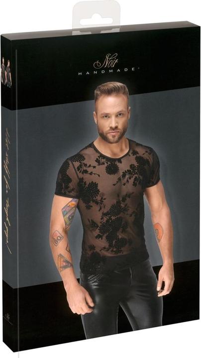 Noir Handmade T-shirt pour homme