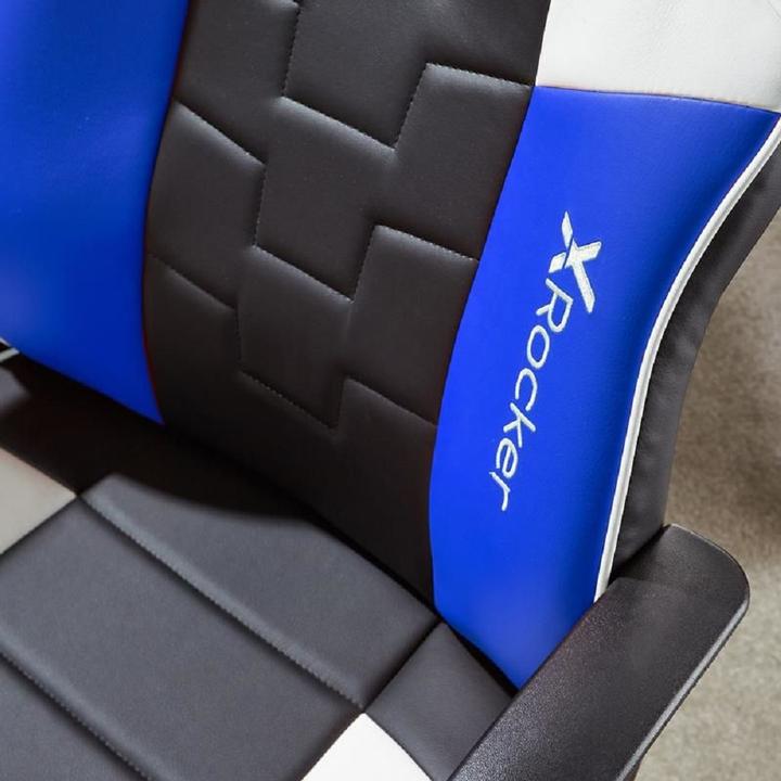 Actual product image X Rocker Gaming chair Saturn children /grey/blue