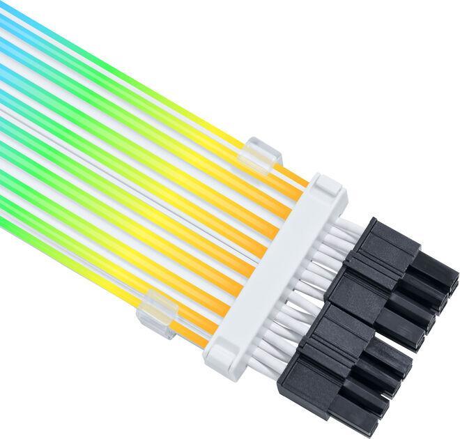 Actual product image Lian-Li Strimer Wireless 2x 8-Pin CPU-Kabel (Multicoloured)