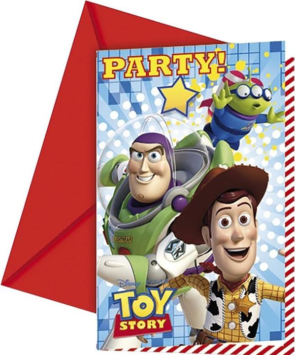 Actual product image Toy Story Star Invitations (1 pcs.)