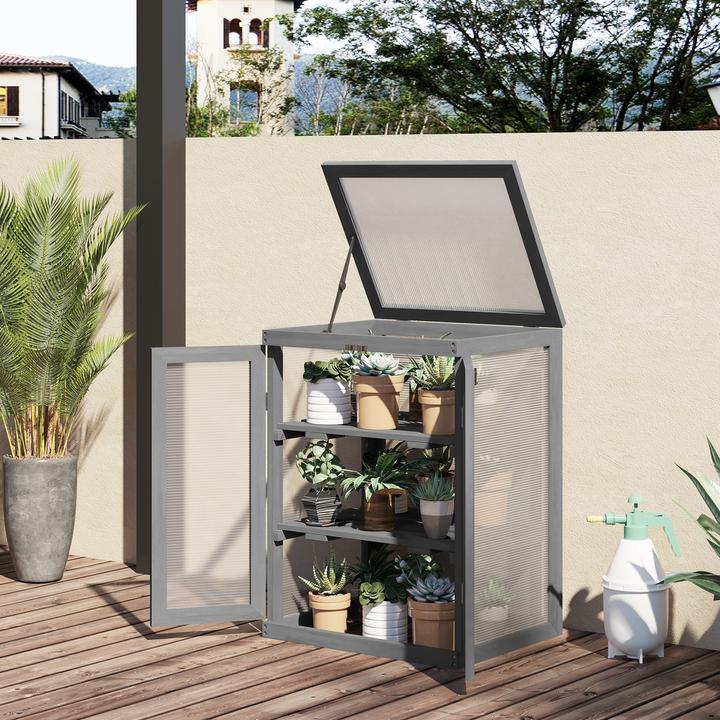 Actual product image Outsunny Gewächshaus mit Ablagen
