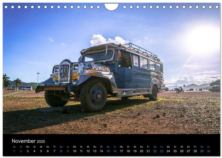 Actual product image Philippinen Foto Wandkalender 2025 (Wandkalender 2025 DIN A4 quer), Monatskalender (A4)