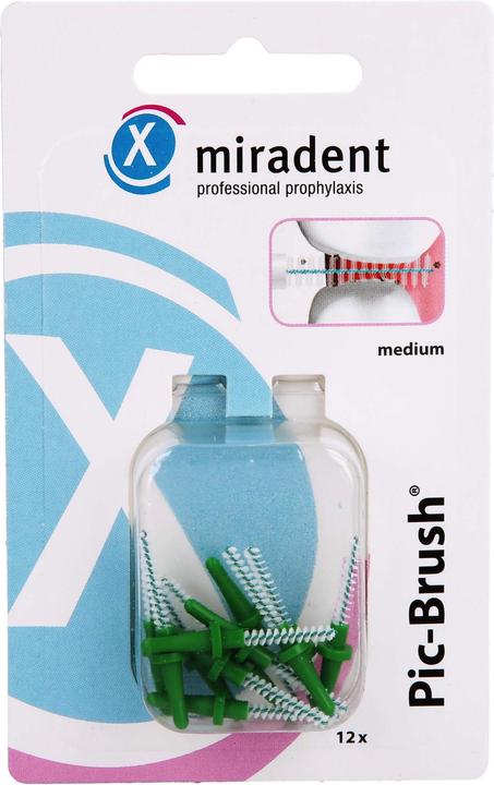 Produktbild Miradent Pic-Brush Refill Ersatzbürsten (12 x)