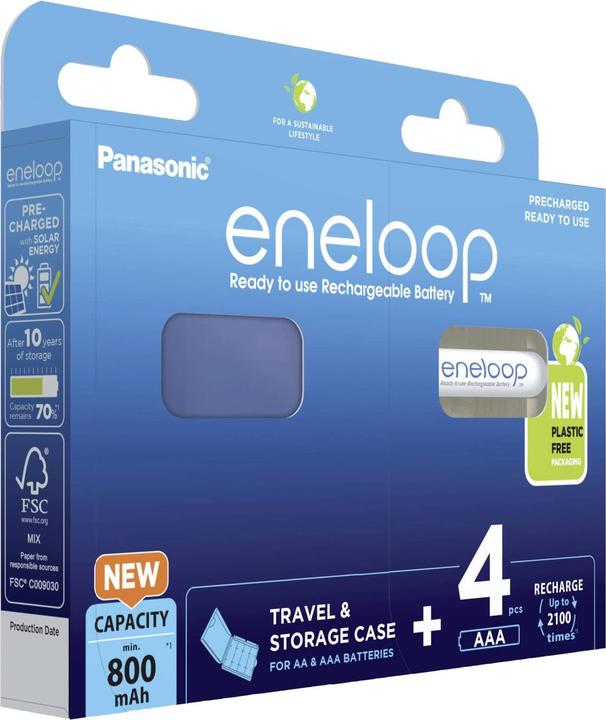 Image du produit Panasonic eneloop & Box (4 pcs, AAA, 800 mAh)