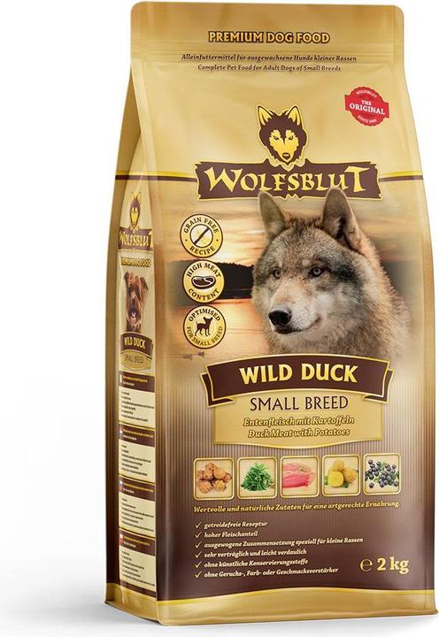 Produktbild Wolfsblut Wild Duck Small Breed (Adult, 1 Stk., 2000 g)
