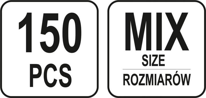 Image du produit Yato Jeu d'écrous à river en acier M3-M10 150 pièces
