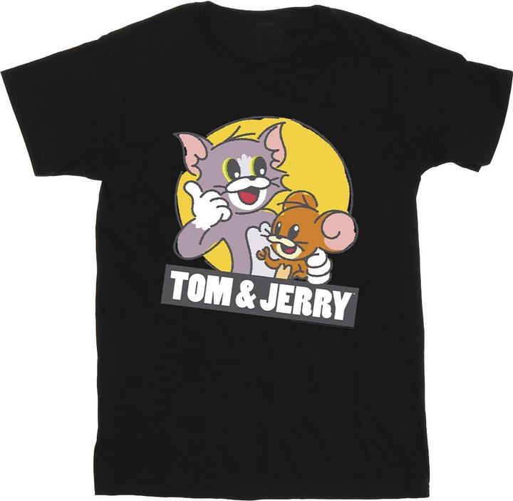 Actual product image Tom & Jerry Girls Sketch Logo Cotton T-Shirt (128)