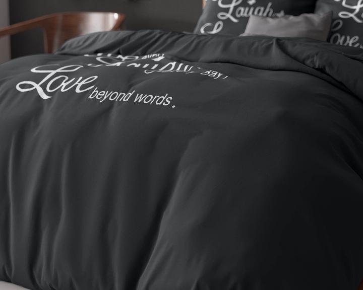 Actual product image Sleeptime Duvet cover Live, laugh and love (Duvet cover, 240 x 220 cm)