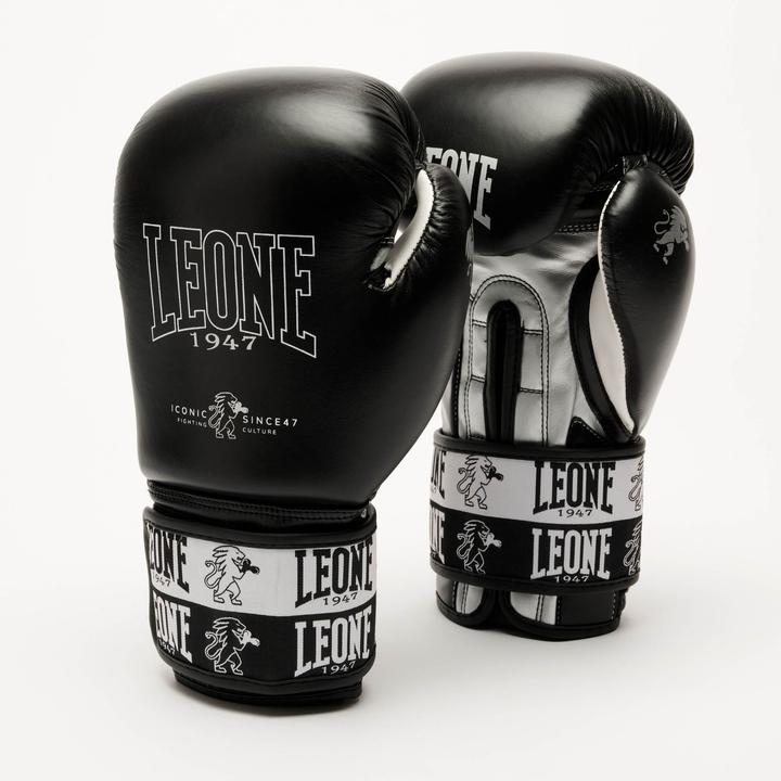 Immagine prodotto Leone Guantoni da boxe Iconic Nero GN208 (16 OZ, Taglia unica)