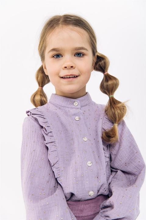 Produktbild Hebe Bluse mit Rüschen aus Musselin und Glitzer (104)