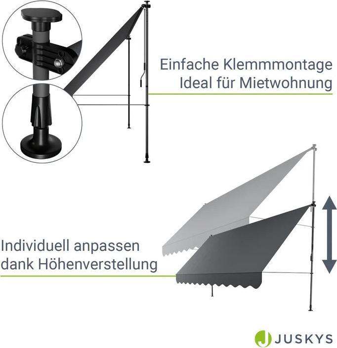 Immagine prodotto Juskys Klemmmarkise Kapstadt (4 m)