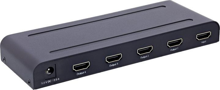 Immagine prodotto InLine Splitter/distributore HDMI a 4 vie, compatibile con 4K2K@60Hz