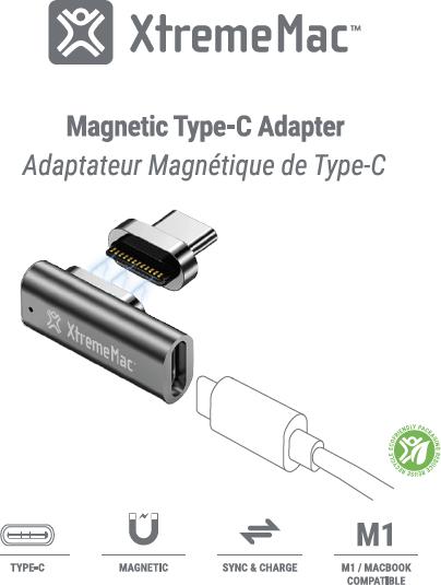 Produktbild XtremeMac Magnetic Type-C Adapter (0.03 m, USB 3.0)