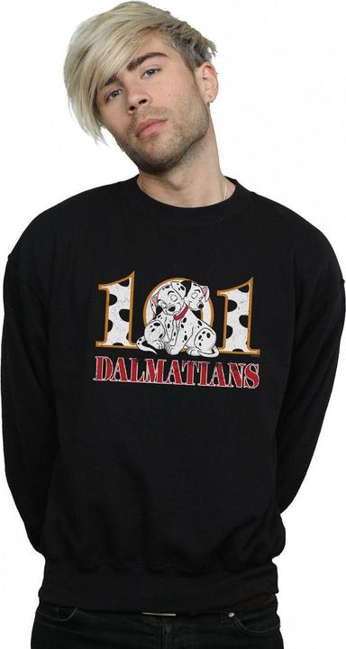 Actual product image Disney Mens 101 Dalmatians Puppy Hug Sweatshirt (S)